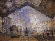 Claude Monet Saint-Lazare Station France oil painting artist